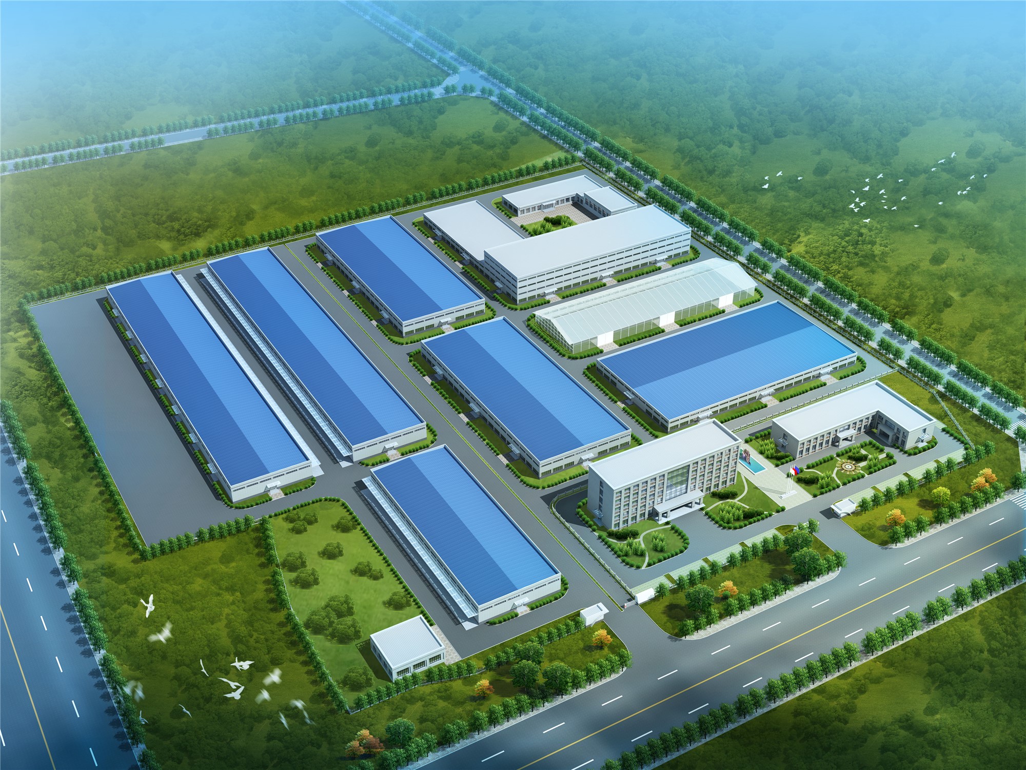 陕西天谷年产8000吨中药材加工与物流体系建设项目厂区
